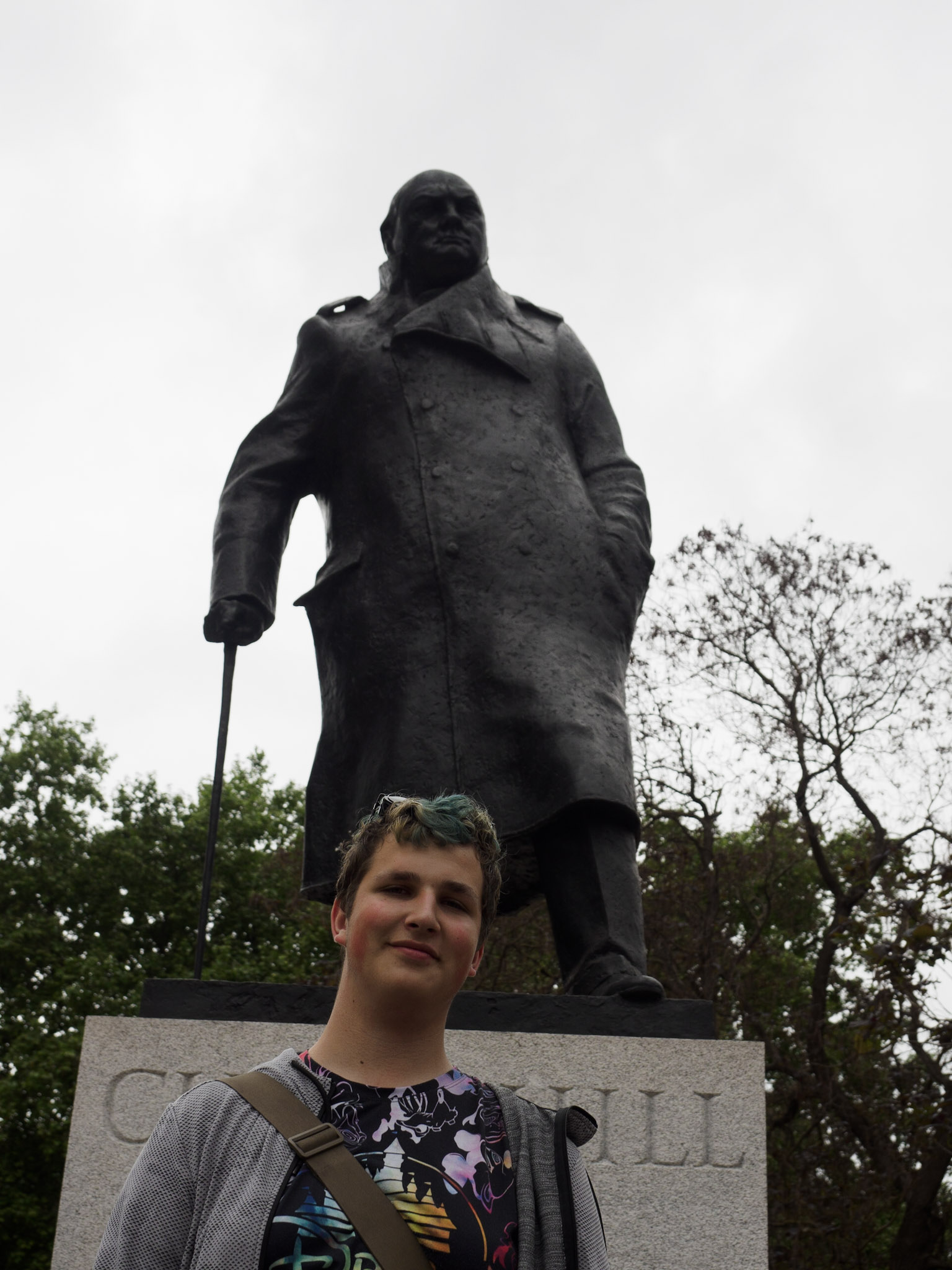 My photo with Winston Churchill